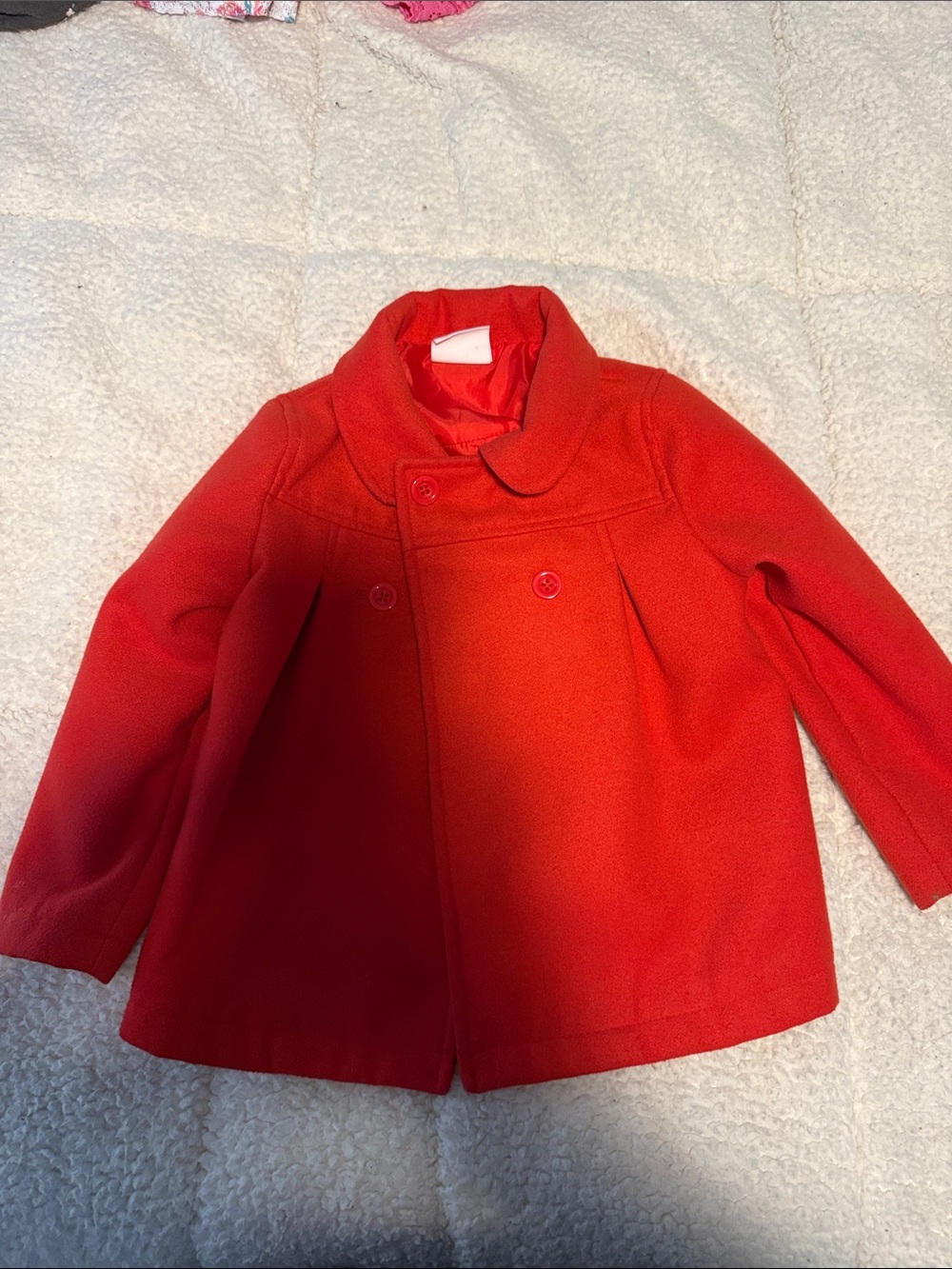 Crazy 8 Red Double-Breasted Peacoat for Kids